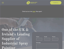 Tablet Screenshot of industrialsprayconcepts.co.uk